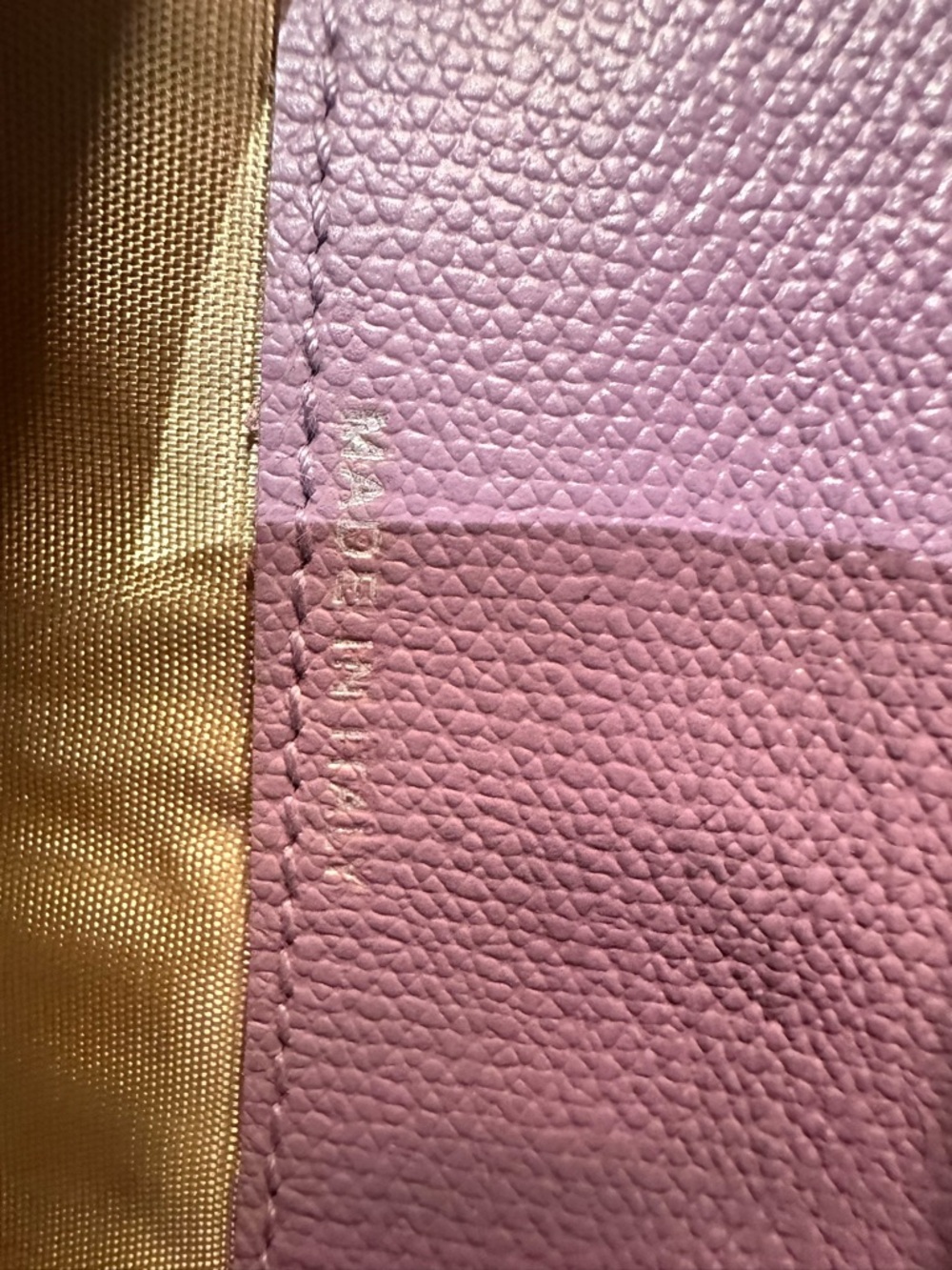 CHANEL Lilac Caviar Leather Long Wallet with Silver CC Snap - Picture 8 of 9